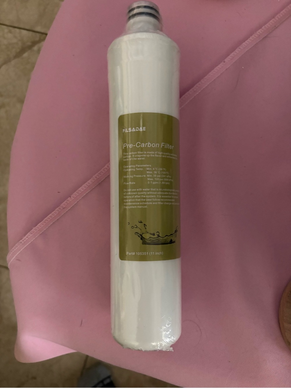 Pre-Carbon 105351 Water Filter